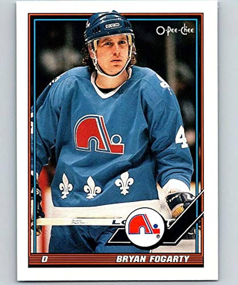 Bryan Fogarty in Quebec Nordiques colours