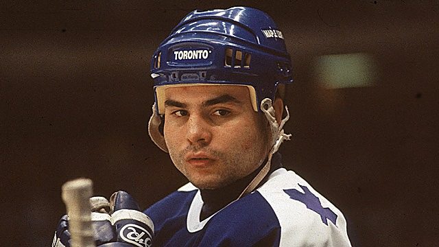 John Kordic smiling with his best friend Bryan Fogarty